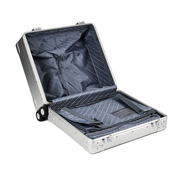 Aleon Deluxe 4-Rollen Businesstrolley Aluminium 45 cm