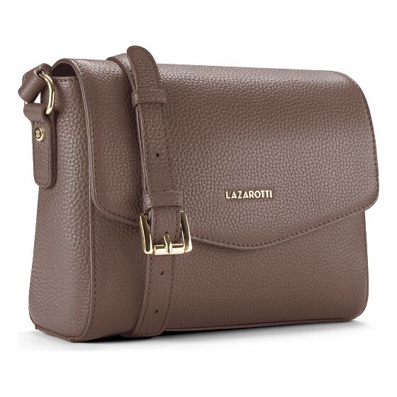 Lazarotti Bologna Leather Crossbody Umhängetasche Leder 22 cm