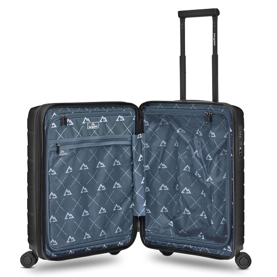 Bergpfeil Travel 4-Rollen Kabinentrolley S 55 cm mit Dehnfalte