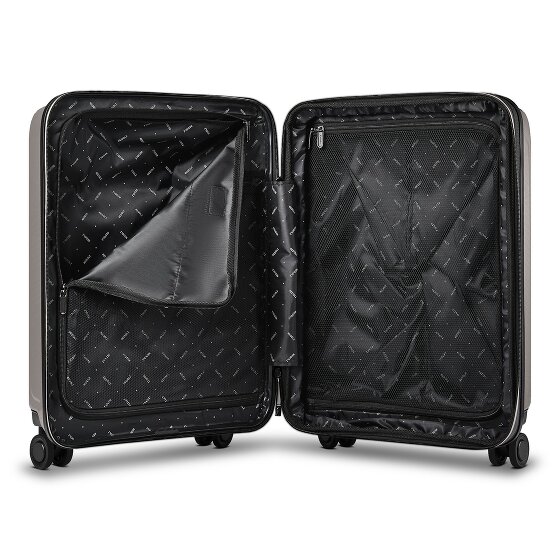Redolz Essentials14 4-Rollen Kofferset Beautycase 4tlg mit Dehnfalte Laptopfach