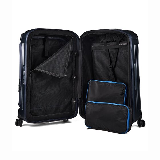 Piquadro PQ-Light 4 Rollen Trolley M 69 cm mit Dehnfalte