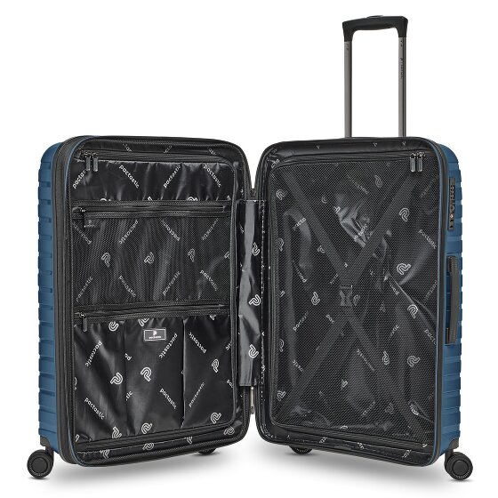 Pactastic Collection 04 THE MEDIUM + 4 Rollen Trolley M 66 cm mit Dehnfalte
