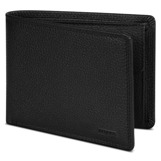 Redolz Leather Essentials QF Geldbörse RFID Leder 12 cm ausklappbar