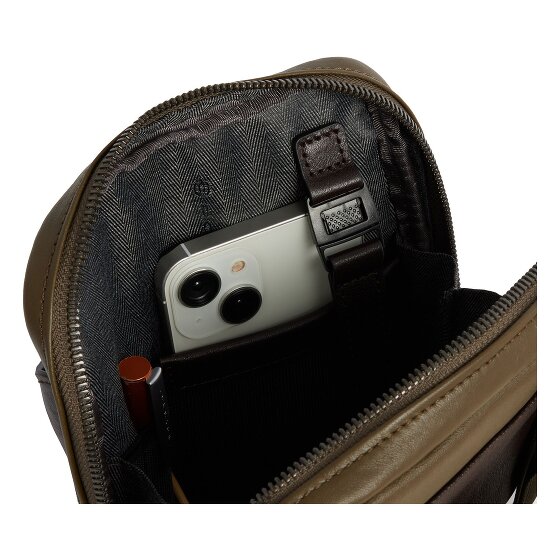 Piquadro Black Square Umhängetasche Leder 17 cm