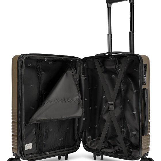 camel active Hanoi 4 Rollen Kabinentrolley S 55 cm mit Dehnfalte