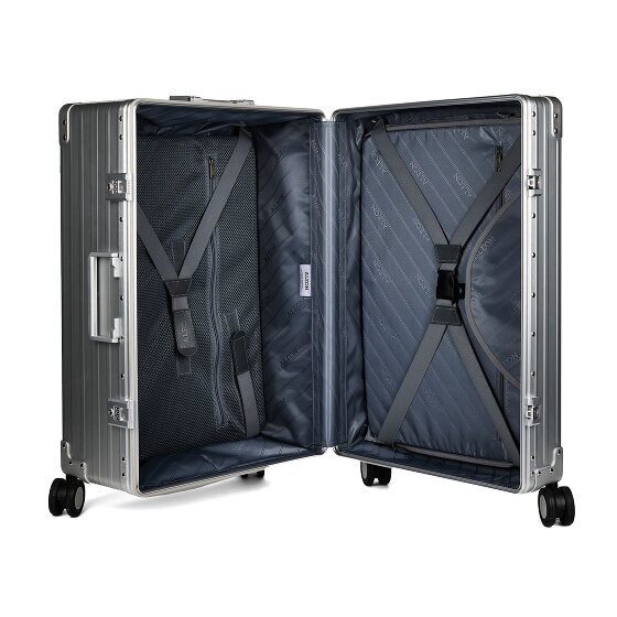 Aleon Traveler 4-Rollen Trolley 67 cm mit Kleidersack