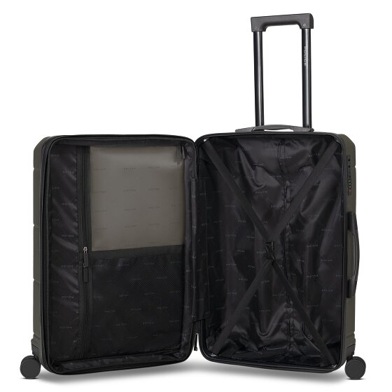 Police London 4 Rollen Trolley 64 cm mit Dehnfalte
