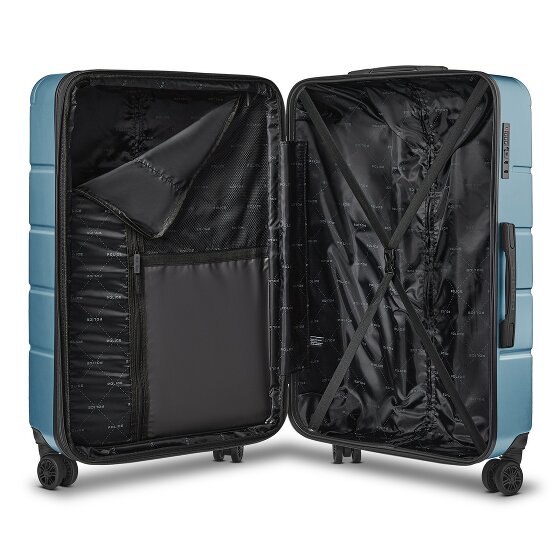 Police Dublin 4 Rollen Trolley L 75 cm mit Dehnfalte
