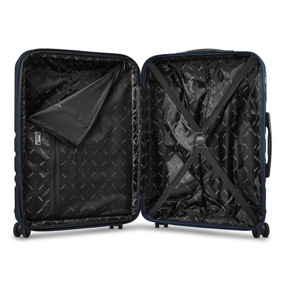 Redolz Pro ABS 4 Rollen Trolley 65 cm mit Dehnfalte