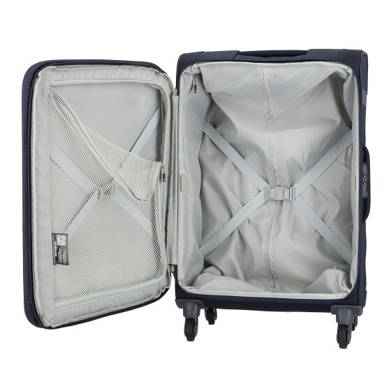 Samsonite Citybeat 4 Rollen Trolley 66 cm mit Dehnfalte
