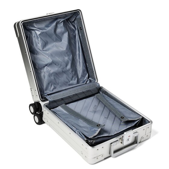 Aleon Business 4-Rollen Kabinentrolley Aluminium 42 cm Laptopfach
