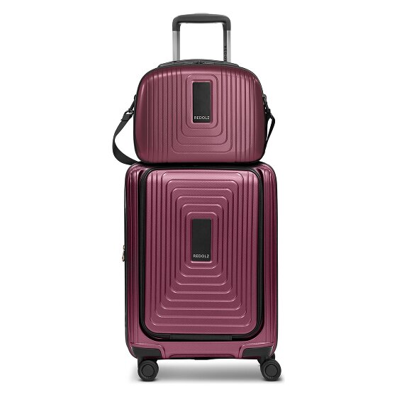 Redolz Essentials 14 Kofferset 2 tlg. Kabinentrolley mit Dehnfalte + Beautycase