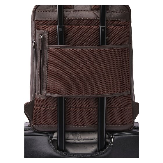 Castelijn & Beerens Daypack RFID Schutz Leder 42 cm Laptopfach