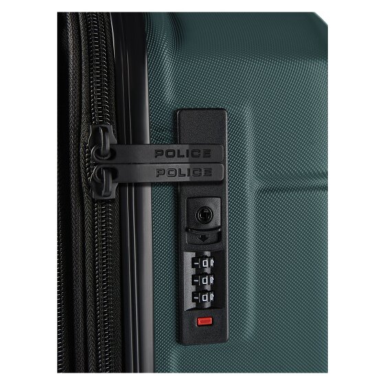 Police London 4 Rollen Trolley 64 cm mit Dehnfalte