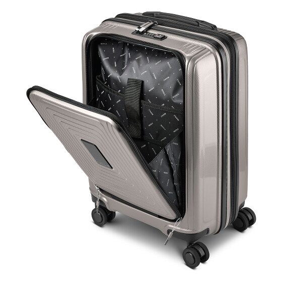 Redolz Essentials 14 4 Rollen Kabinentrolley S 55 cm Laptopfach mit Dehnfalte