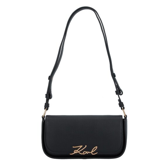 Karl Lagerfeld Signature Schultertasche Leder 24 cm