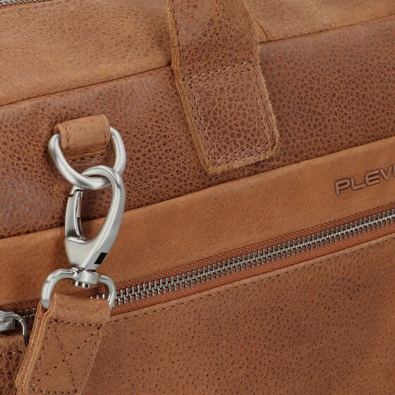 Plevier Urban Aktentasche Leder 43 cm Laptopfach
