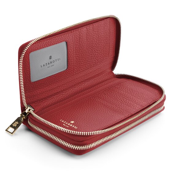Lazarotti Bologna Leather XL Double Zip-Around Geldbörse RFID Leder 20 cm
