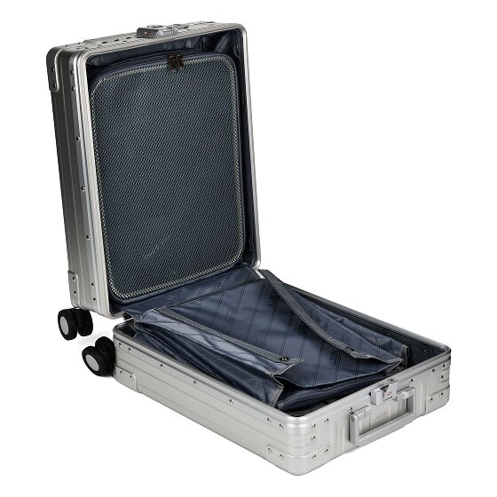 Aleon Business 4-Rollen Kabinentrolley Aluminium 50 cm Laptopfach