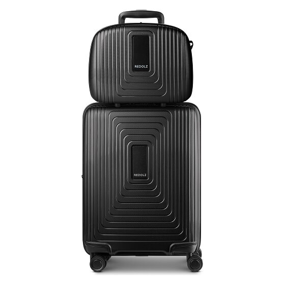 Redolz Essentials 14 Kofferset 2 tlg. Kabinentrolley mit Dehnfalte & Beautycase
