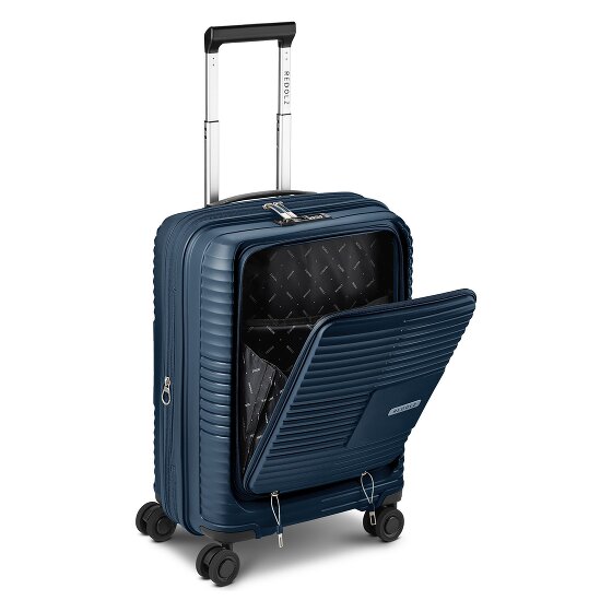 Redolz Essentials 17 2.0 4 Rollen Kabinentrolley 55 cm Laptopfach mit Dehnfalte