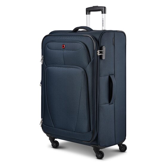 Wenger Beaumont 4 Rollen Trolley L 78 cm mit Dehnfalte
