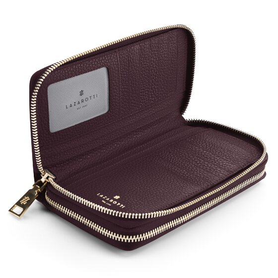 Lazarotti Bologna Leather XL Double Zip-Around Geldbörse RFID Leder 20 cm