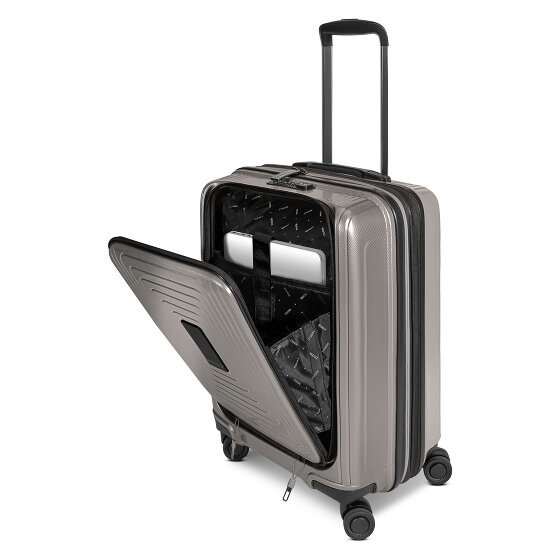 Redolz Essentials14 4-Rollen Kofferset Beautycase 4tlg mit Dehnfalte Laptopfach