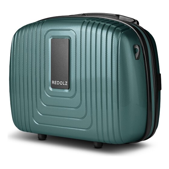 Redolz Essentials14 4-Rollen Kofferset Beautycase 4tlg mit Dehnfalte Laptopfach