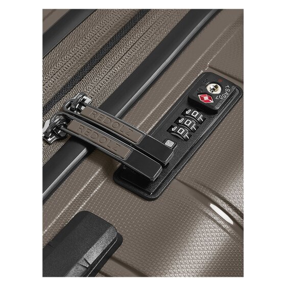 Redolz Essentials 11 4 Rollen Kabinentrolley 55 cm mit Dehnfalte