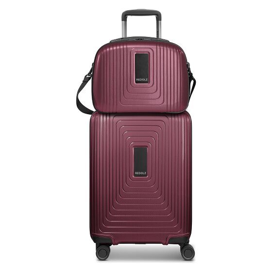 Redolz Essentials 14 Kofferset 2 tlg. Kabinentrolley mit Dehnfalte & Beautycase