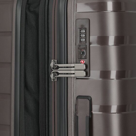 Travelite Air Base 4 Rollen Kofferset 3-teilig mit Dehnfalte