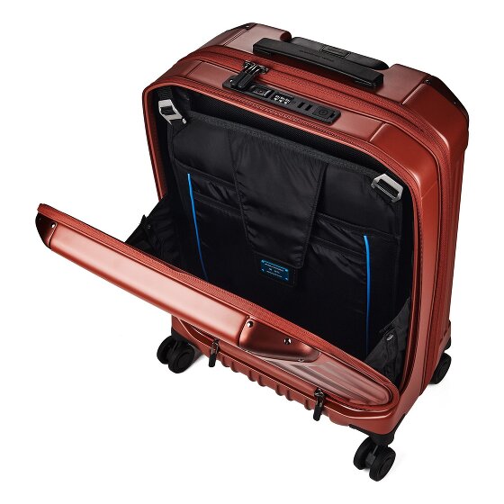 Piquadro PQ-Light 4 Rollen Kabinentrolley S 56 cm Laptopfach mit Dehnfalte