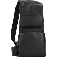 Greenburry Pure Black Sling Bag Leder 30 cm Produktbild
