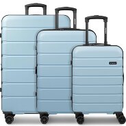 Saxoline Miami 4 Rollen Kofferset 3-teilig mit Dehnfalte Produktbild