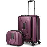Redolz Essentials 14 Kofferset 2 tlg. Kabinentrolley mit Dehnfalte + Beautycase Produktbild