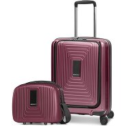 Redolz Essentials 14 Kofferset 2 tlg. Kabinentrolley mit Dehnfalte + Beautycase Produktbild