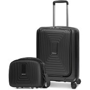 Redolz Essentials 14 Kofferset 2 tlg. Kabinentrolley mit Dehnfalte + Beautycase Produktbild