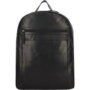 Greenburry Pure Black Daypack Leder 46 cm Laptopfach Produktbild