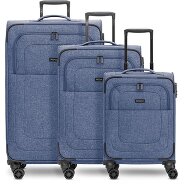 Redolz Essentials 12 THREE SET 4 Rollen Kofferset 3-teilig mit Dehnfalte Produktbild
