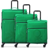 Delsey Paris x United Colors of Benetton Color Block 4-Rollen Kofferset 3 tlg. Produktbild