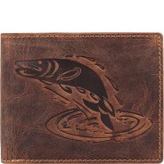 Greenburry Vintage Geldbörse mit Fisch-Prägung Leder 12 cm Produktbild