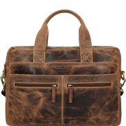 Greenburry Vintage Aktentasche Leder 38 cm Laptopfach Produktbild