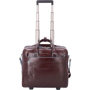 Piquadro Blue Square 2 Rollen Businesstrolley Leder 36 cm Laptopfach Produktbild