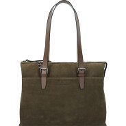 Castelijn & Beerens Nubuck Schultertasche Leder 40 cm Laptopfach Produktbild