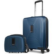 Redolz Essentials 14 Kofferset 2 tlg. Kabinentrolley mit Dehnfalte & Beautycase Produktbild