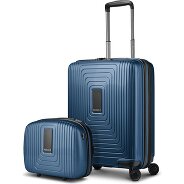 Redolz Essentials 14 Kofferset 2 tlg. Kabinentrolley mit Dehnfalte & Beautycase Produktbild