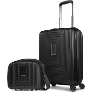 Redolz Essentials 14 Kofferset 2 tlg. Kabinentrolley mit Dehnfalte & Beautycase Produktbild