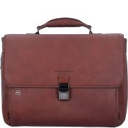 Piquadro Black Square Aktentasche Leder 40 cm Laptopfach Produktbild