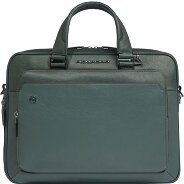 Piquadro Black Square Aktentasche Leder 40 cm Laptopfach Produktbild